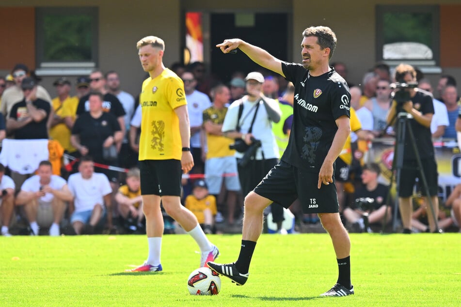 SGD-Coach Thomas Stamm (43, r.) hat wie schon im Vorjahr einen klaren Plan.