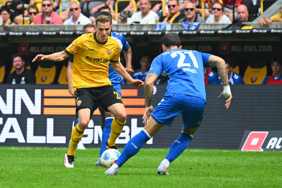 In der Hinrunde verlor Dynamo um Niklas Hauptmann (29, l.) gegen Magdeburg mit 1:2. Jetzt heißt es Wiedergutmachung.