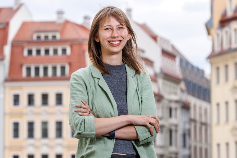 SPD-Stadträtin Elli Martius (24) wünscht sich den Einsatz der Paneele auch auf anderen öffentlichen und historischen Gebäuden.