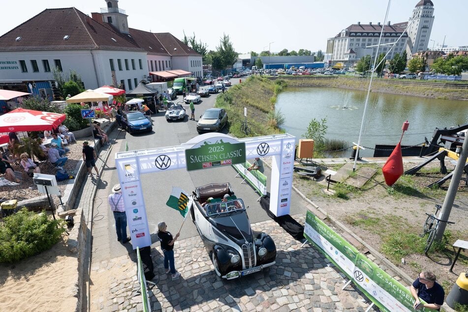 Die Rallye startete im Dresdner Alberthafen.