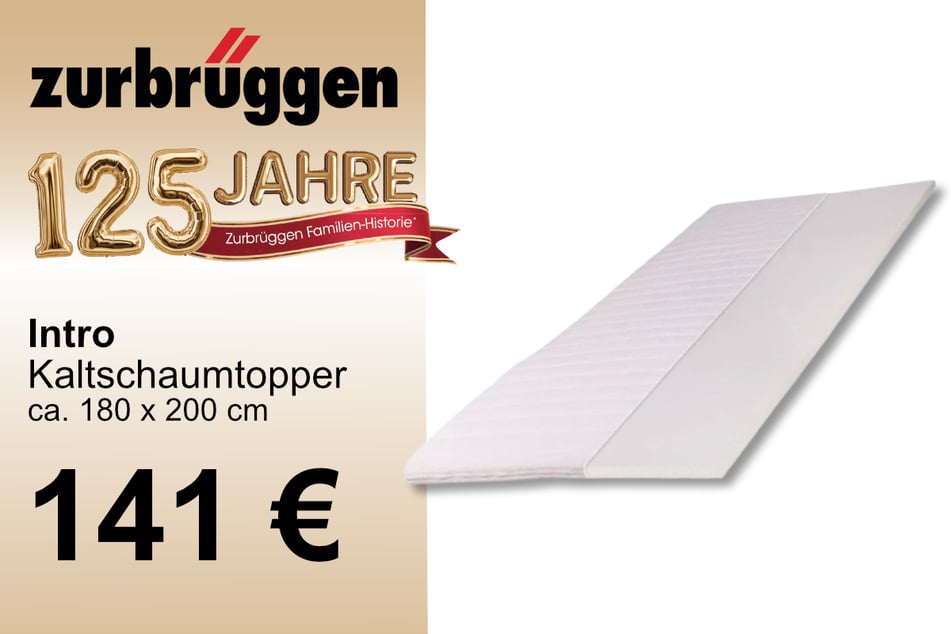 Der Intro Kaltschaumtopper für 141 Euro.