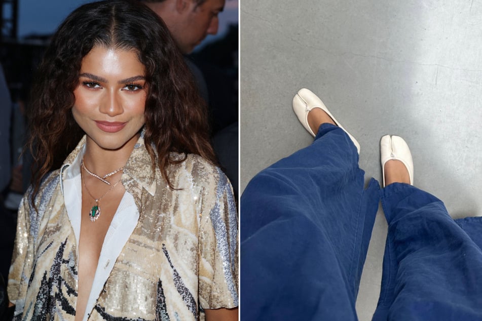 Zendaya rocked a pair of Tabi ballet flats in a recent Instagram story.