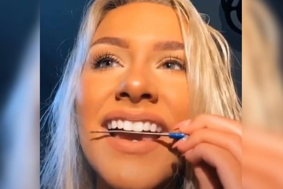 TikTok user acerendulicc got over 240,000 likes for her video of this harmful DIY teeth filing method.