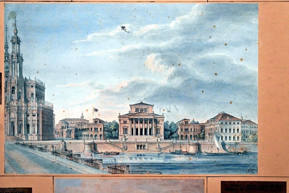 Woldemar Hermann beteiligte sich als Architekt am Wettbewerb für den Neubau des Hoftheaters. Sein Entwurf fand Anklang. Gebaut hat man später aber nach den Plänen von Gottfried Semper.