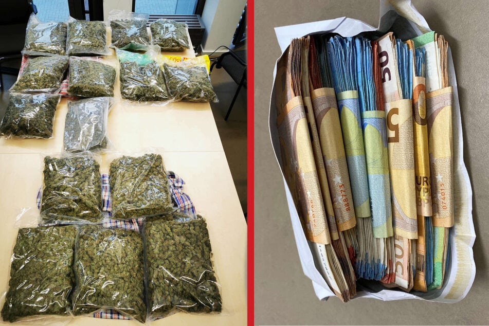 Insgesamt stellten die Drogenfahnder in Düsseldorf am Mittwoch 15 Kilogramm Cannabis und 26.000 Euro Bargeld sicher.