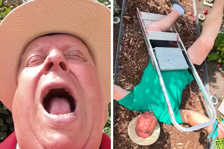 Mit großem Geschrei fällt der Sheriff von der Leiter. Was im Video lustig dargestellt wird, kostet in der Realität aber jedes Jahr Menschenleben.