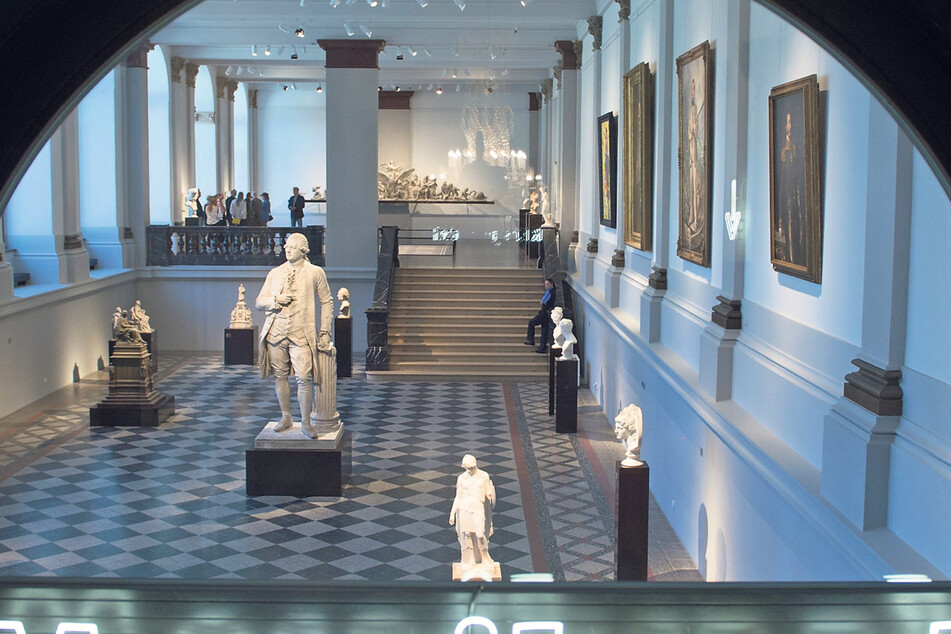 Das Schaudepot ist vorübergehend gesperrt. Die Beleuchtungs-Anlage in diesem Ausstellungsaal ist ähnlich.