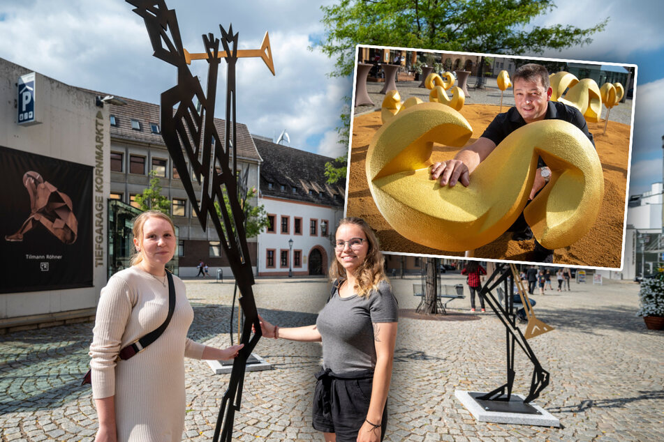 Künstler verwandelt Zwickauer Kornmarkt in Open-Air-Galerie