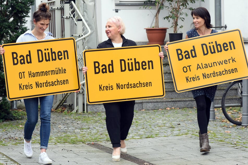 In der Festival-Saison fehlten in Bad Düben oft die Ortsschilder.