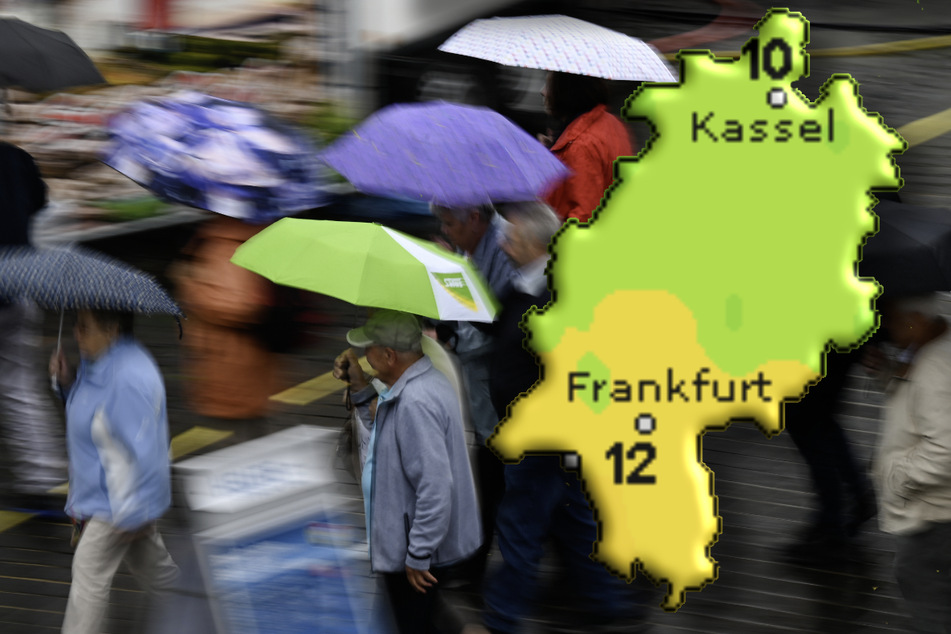 Auch in den kommenden Tagen sollten die Menschen in Hessen ihre Regenschirme nicht vergessen.