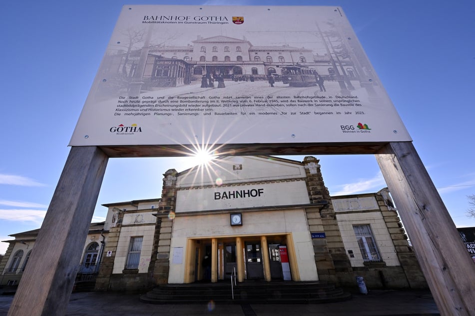 Der Bahnhof in Gotha wird umfassend saniert.