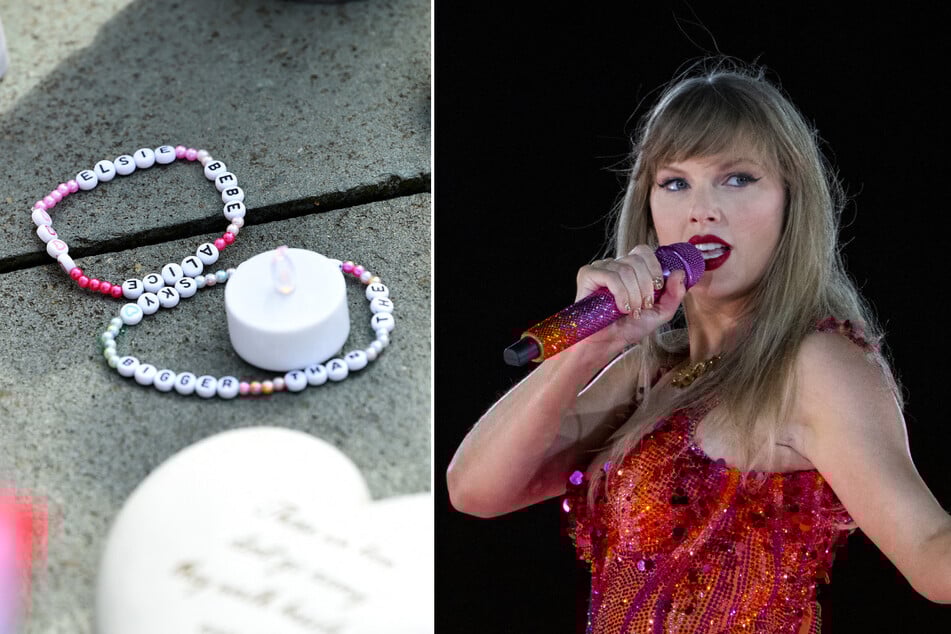 Taylor Swift (r.) addresses the deadly Southport stabbing attack in her new docuseries, The End of an Era.