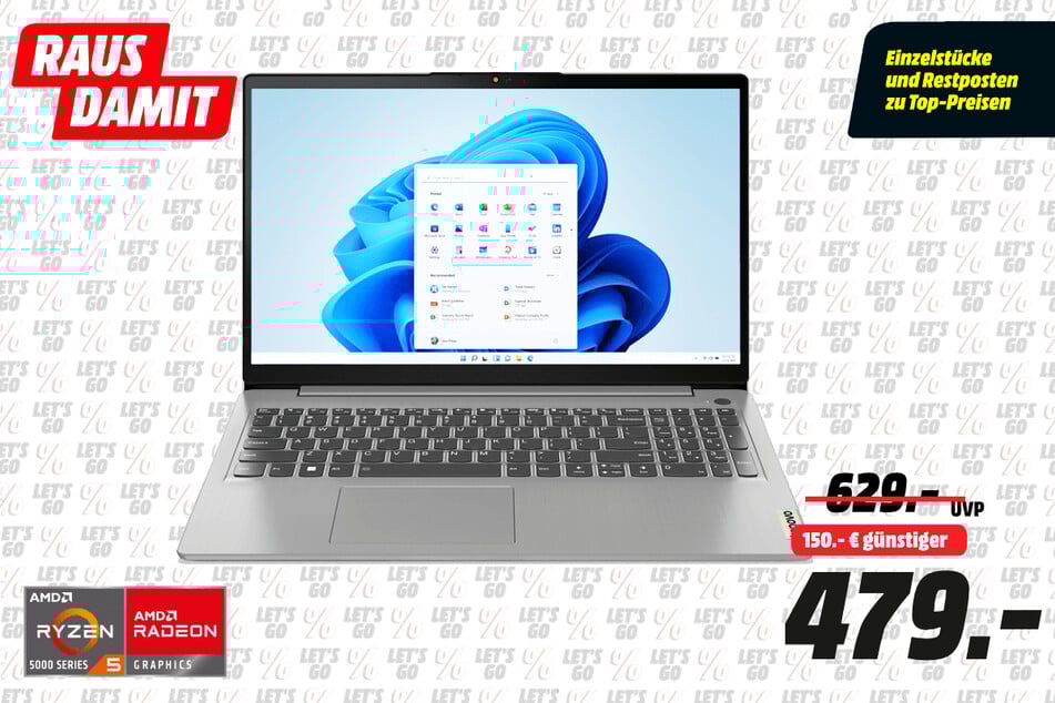 Lenovo-Notebook für 479 statt 629 Euro.