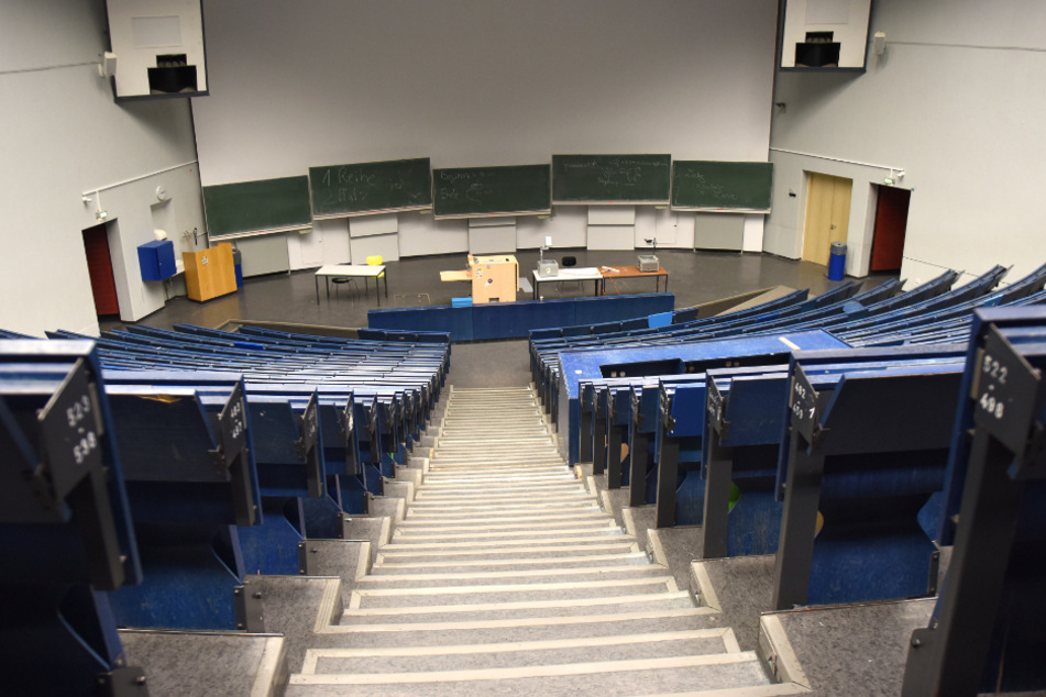 Ein leerer Hörsaal in Corona-Zeiten.