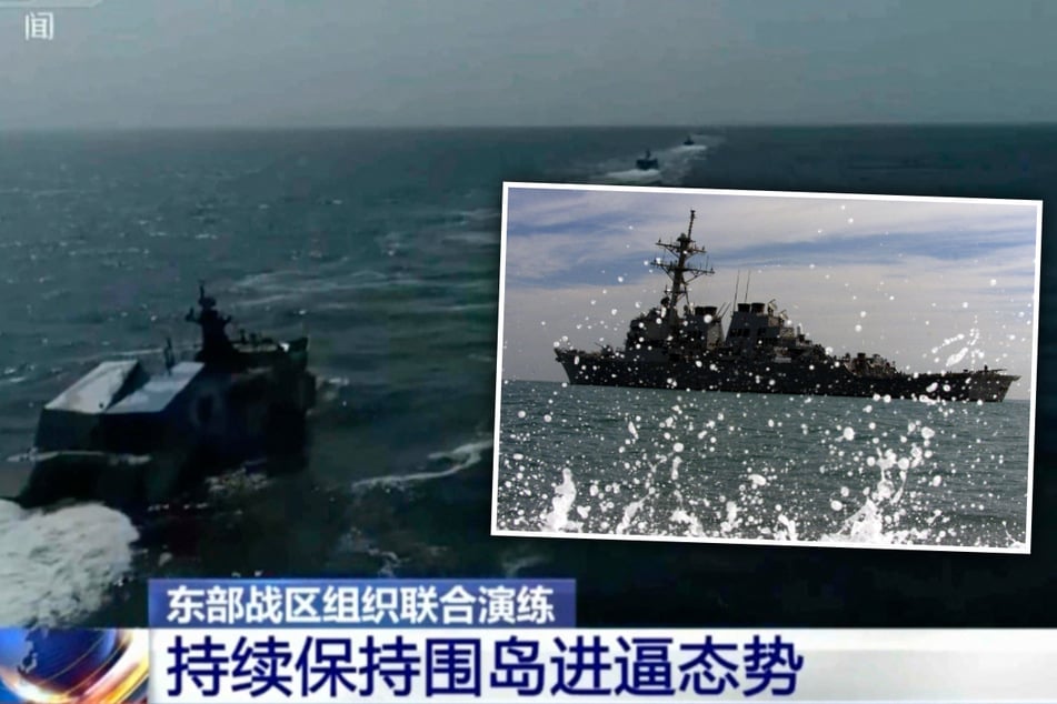 Angriff auf Taiwan geübt: China beendet Manöver – USA schicken Zerstörer