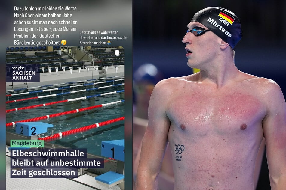 Schwimm-Weltmeister Lukas Märtens (24) kritisierte die Schließung der Elbeschwimmhalle in Magdeburg scharf.