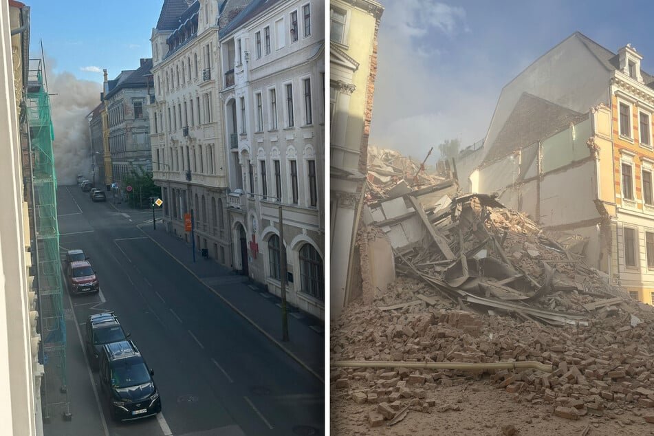 Wie ist so etwas möglich? Das Haus in Görlitz ist komplett eingestürzt.