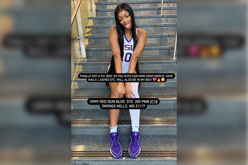 National basketball champion Angel Reese dropped a major announcement revealing her new PO Box and challenging fans to send their merchandise for review.