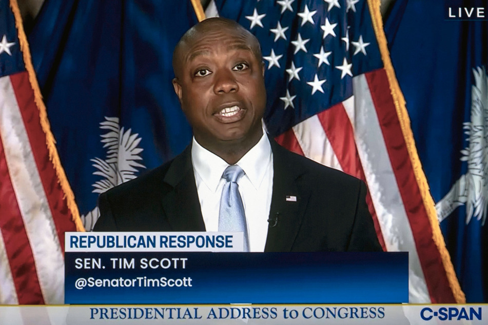 South Carolina Senator Tim Scott gave the Republican response to Joe Biden's address.