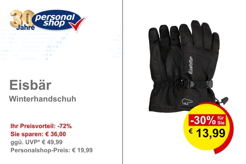 Eisbär Winterhandschuh