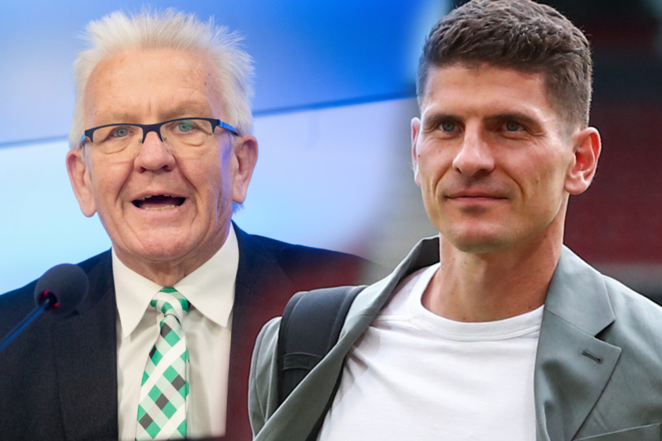 Kretschamnn (links) verabschiedete Gomez am Mittwoch persönlich.