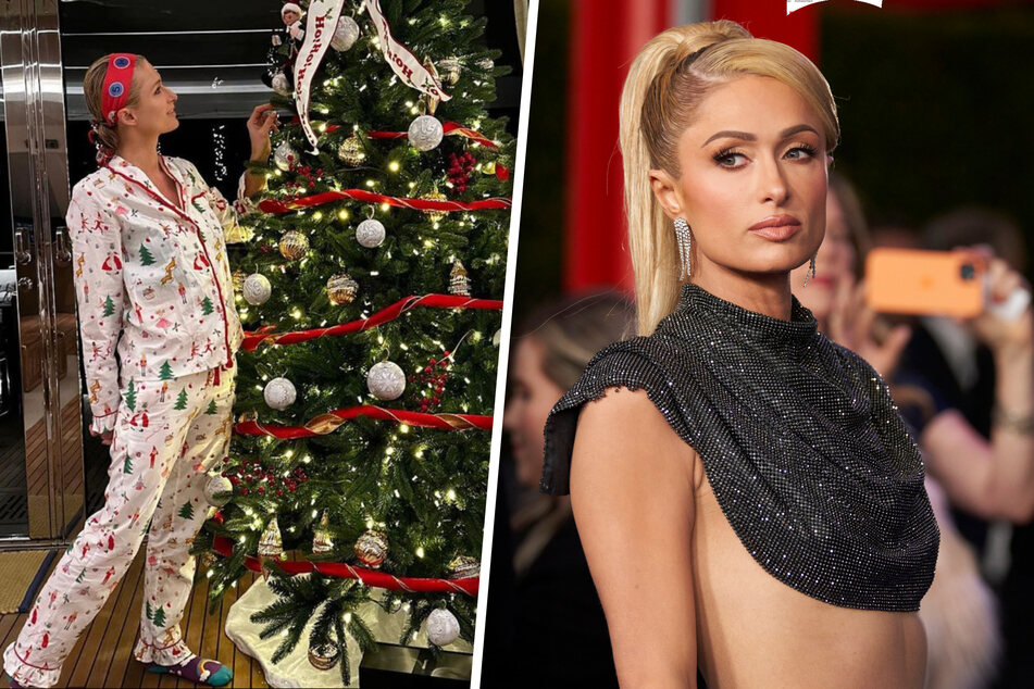 In Dessous und Strapse: So sexy feiert Paris Hilton Weihnachten