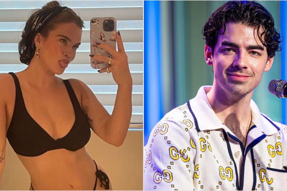 S.O.S. Joe Jonas was seen with model Stormi Bree (l) which has sparked dating rumors amid his divorce from Sophie Turner.