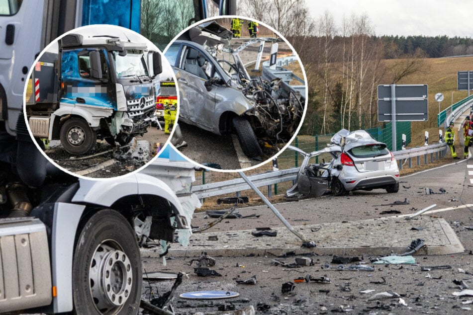 Tödlicher Unfall auf Autobahnzubringer in Sachsen