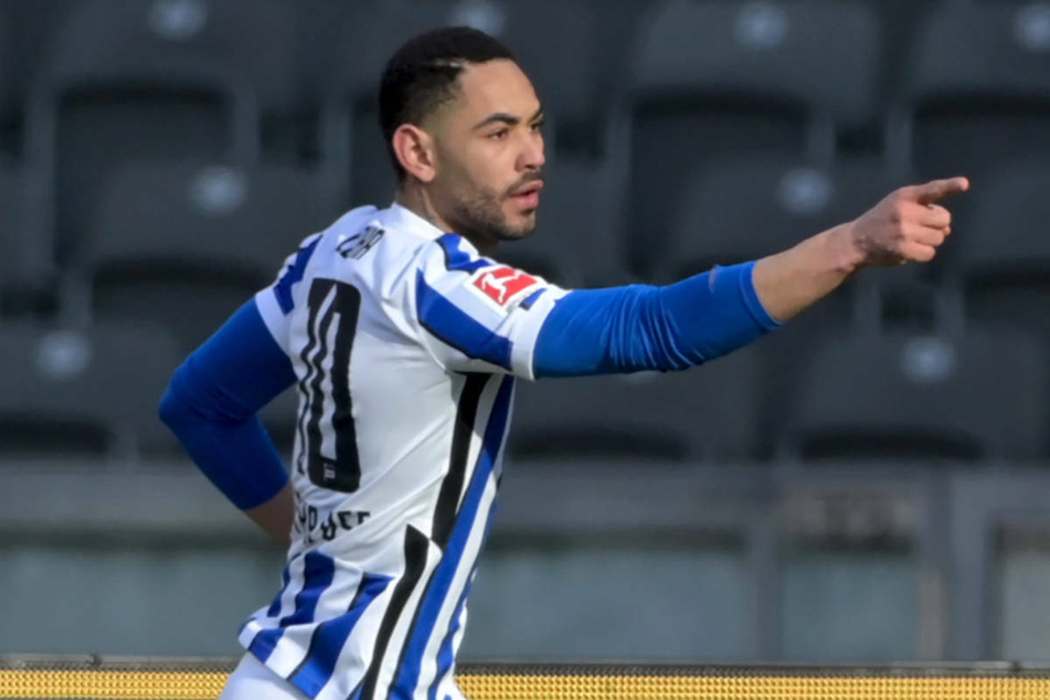 Wird Matheus Cunha (22) auch in der kommenden Saison noch für Hertha BSC jubeln oder verlässt er die Berliner?