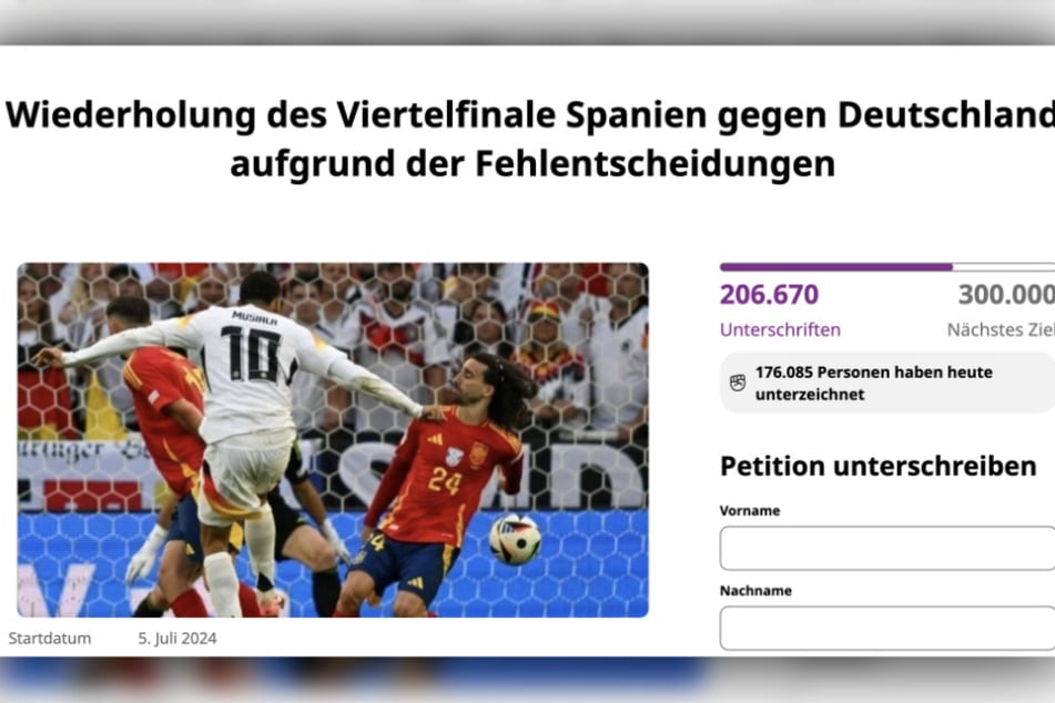 Die Petition für ein Wiederholungsspiel zwischen Deutschland und Frankreich hat schon über 200.000 Unterstützer.