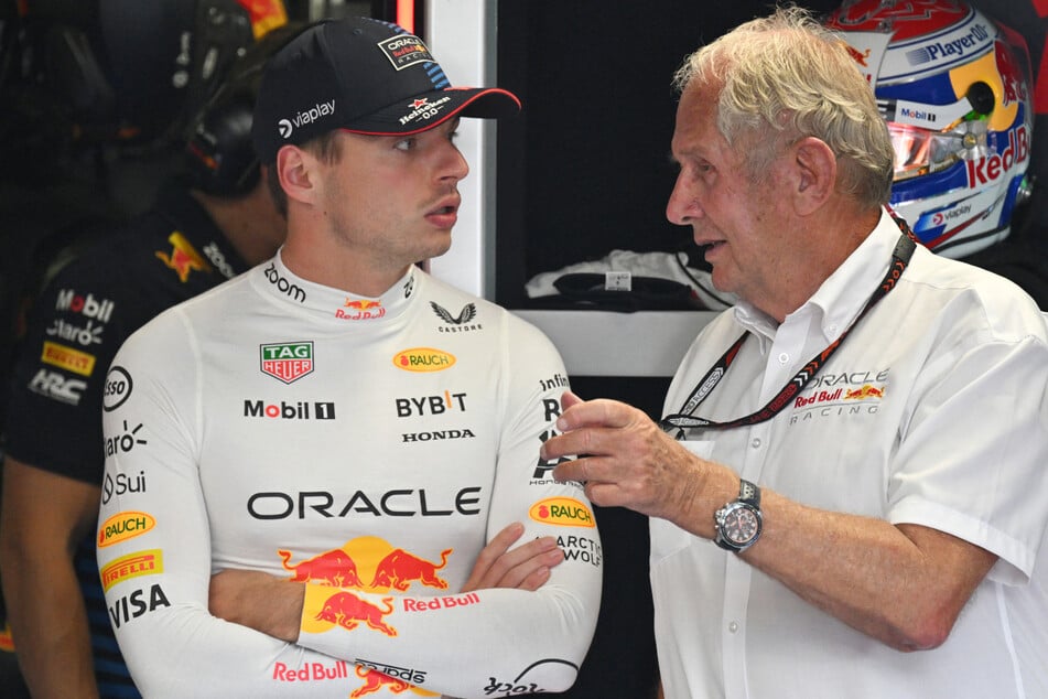 Helmut Marko (81, r.) warnt, dass es Max Verstappen (26, l.) ernst meint mit seinem Rücktritt.