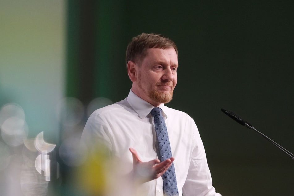 Michael Kretschmer (50) bleibt CDU-Vorsitzender in Sachsen.