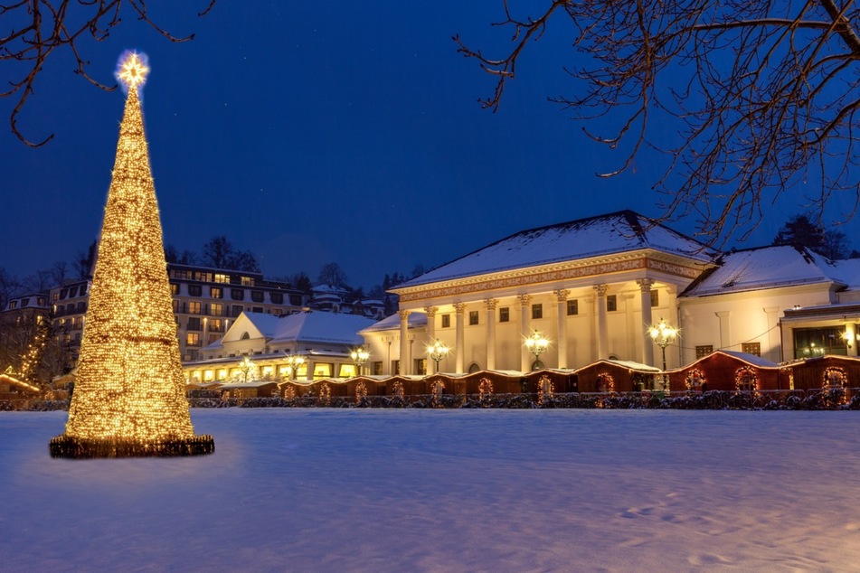 Das wunderschöne Kurhaus ist die ideale Location für den Baden-Badener Christkindelsmarkt.