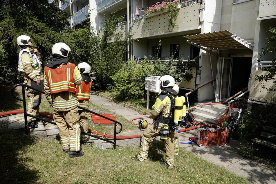 Am Samstagvormittag rückte die Feuerwehr zu einem Wohnungsbrand in Gorbitz aus.