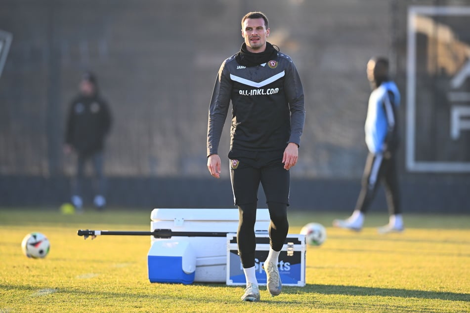 Philip Heise am Dienstag beim Training. Der 33-Jährige ist am Samstag nicht gesperrt, er darf in Großaspach gegen die Zweite des VfB Stuttgart ran.