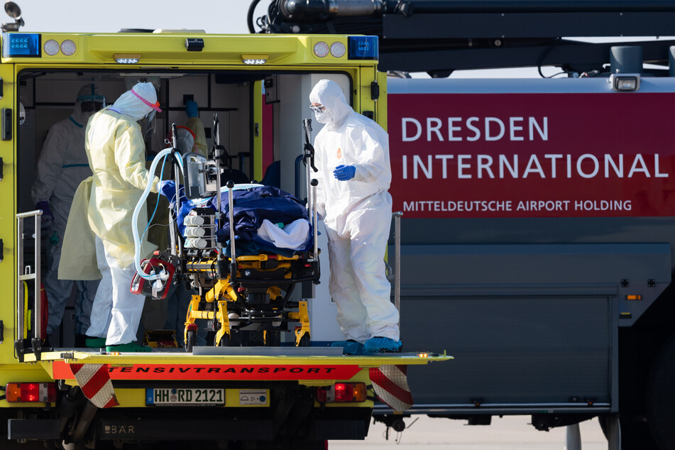 Mehrere Patienten wurden aus Frankreich nach Dresden eingeflogen. Einer von ihnen kann nun entlassen werden. (Archivbild)