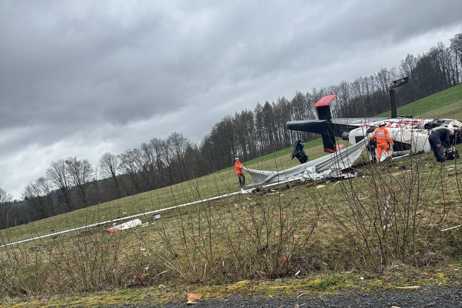 Abgestürzter Helikopter im Thüringer Wald: So geht es mit dem Wrack weiter