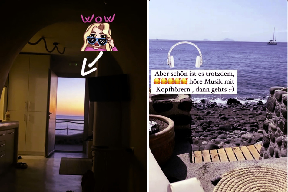 Evelyn Burdeckis (33) Urlaubsapartment liegt direkt am Meer. Das entpuppt sich als Fluch und Segen zugleich. (Fotomontage)