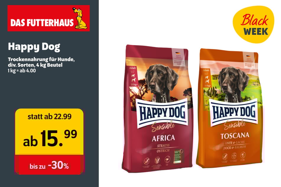 Happy Dog Trockennahrung für Hunde