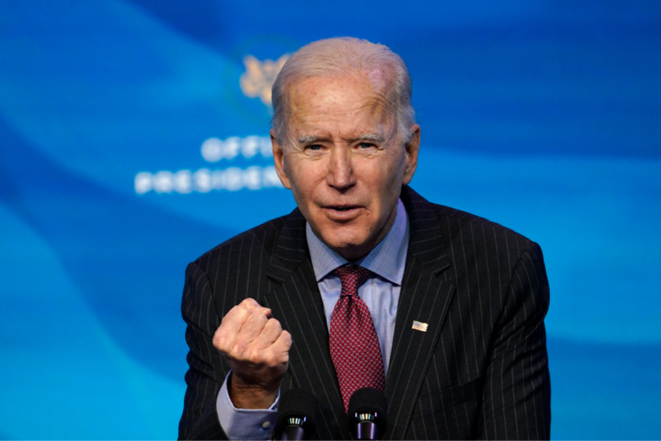 Joe Biden, designierter Präsident der USA, spricht während einer Veranstaltung im "The Queen Theater" in Wilmington.