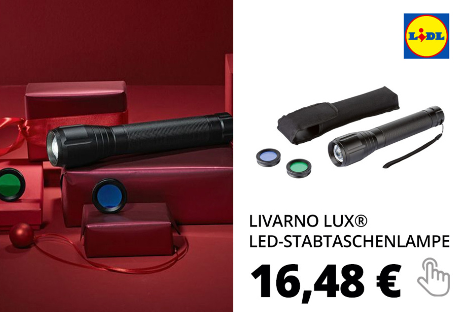 LIVARNO LUX® LED-Stabtaschenlampe, 20 Watt, mit Tasche