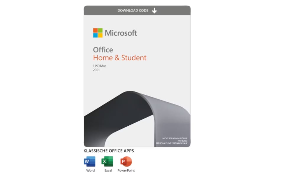 Microsoft Office Home &amp; Student 2021 erhält man im Cyberport-Shop für rund 130 Euro.