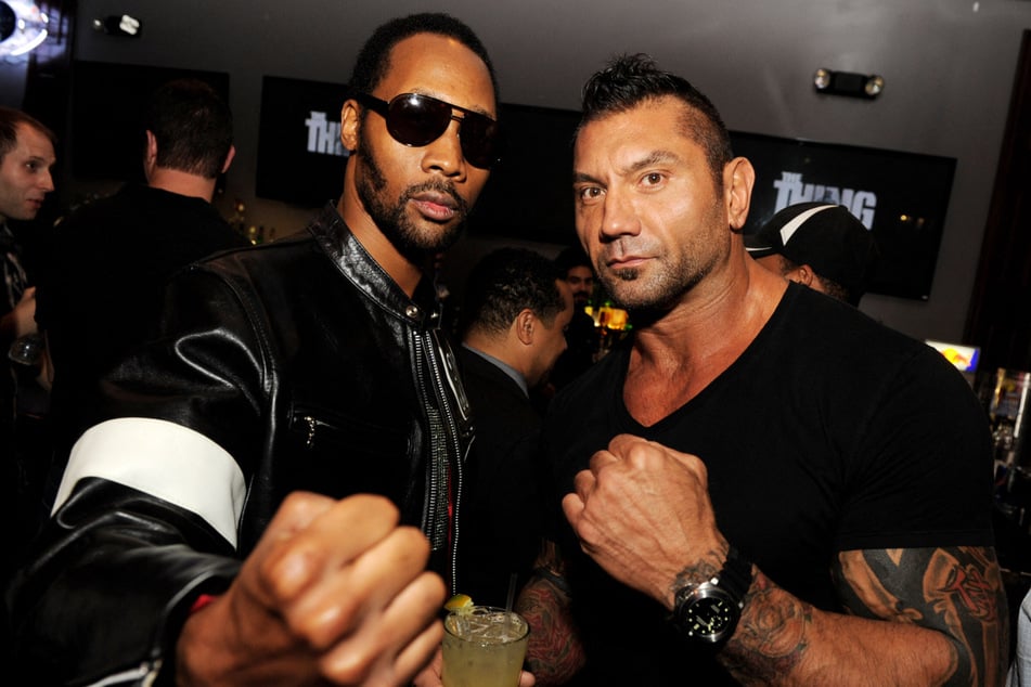 Dave Bautista mit dem US-Rap-Star Robert Fitzgerald Diggs (55, l.)