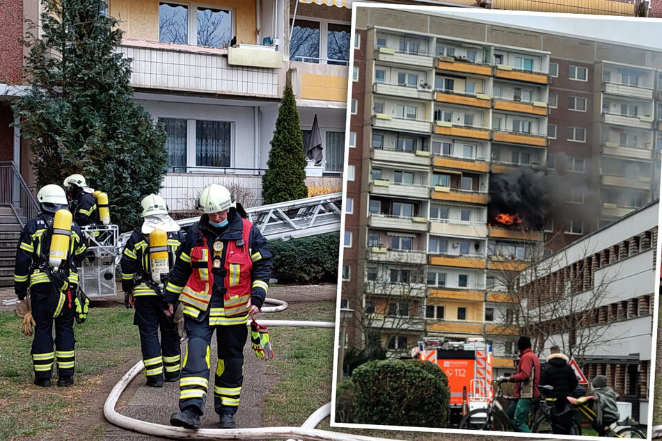 Der Brand war im fünften Stock des Mehrfamilienhauses ausgebrochen. Glücklicherweise war die Feuerwehr schnell zur Stelle.