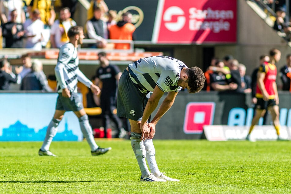 Mit der 1:2-Niederlage am Samstag bei Dynamo Dresden schwanden die Sandhäuser Hoffnungen schon. Eine Woche später war der Abstieg aus der 3. Liga dann besiegelt.
