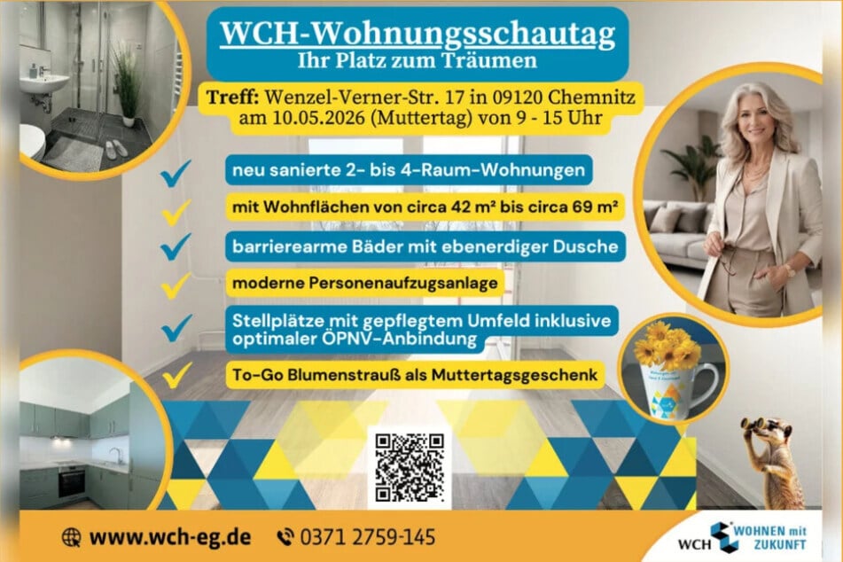 Informiert Euch am Sonntag beim WCH-Wohnungsschautag.
