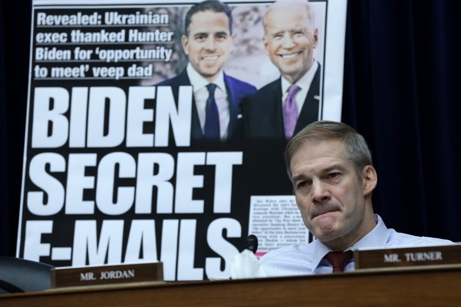 Republican Rep. Jim Jordan listens during a hearing on Twitter before the House Oversight and Accountability Committee.