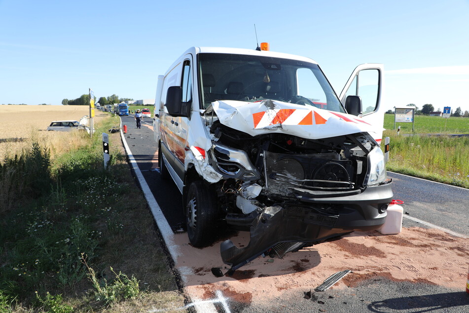 Dieser Mercedes Sprinter verursachte den Unfall.