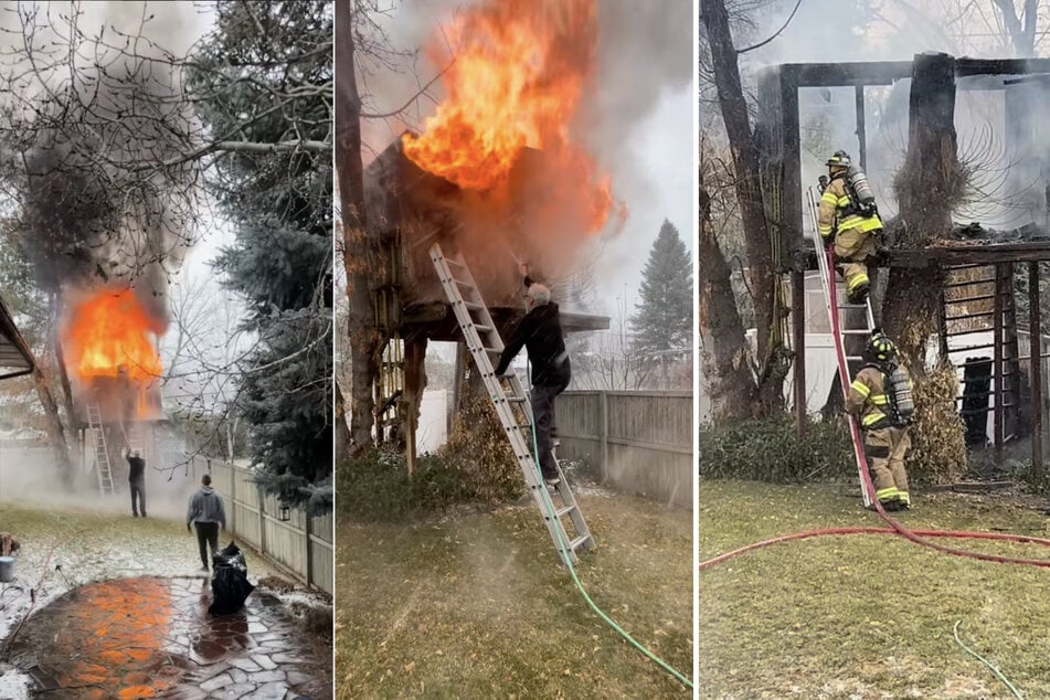 Am Ende musste die Feuerwehr anrücken, weil ein Brand ausgebrochen war. Waschbären wurde allerdings nicht entdeckt.