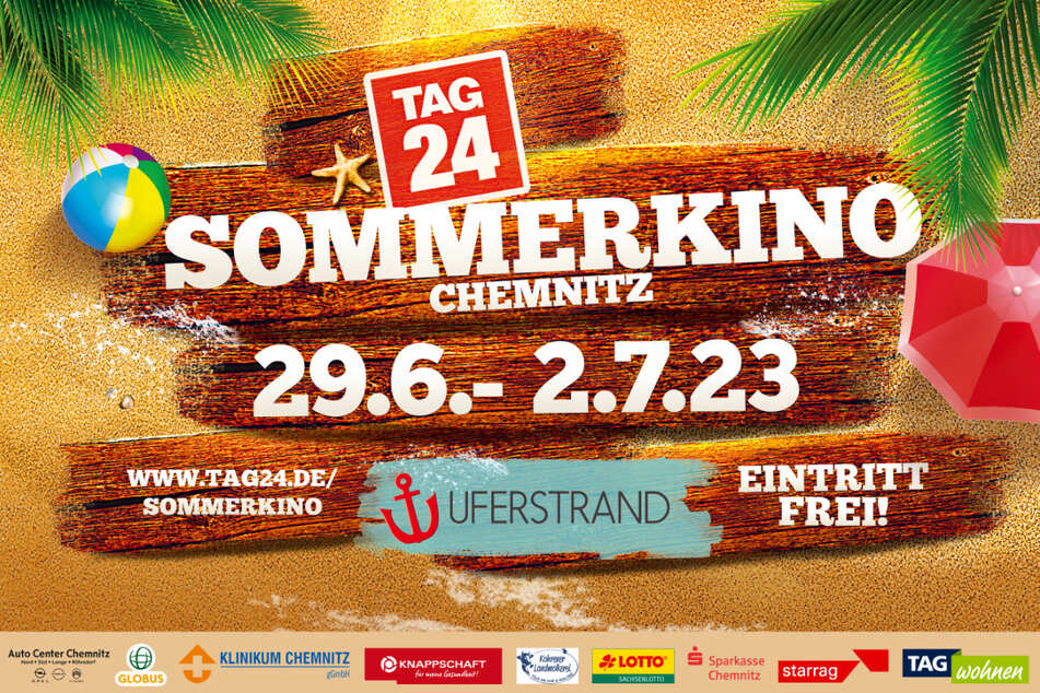 Bis Sonntag gibt es am Chemnitzer Uferstrand das TAG24-Sommerkino.